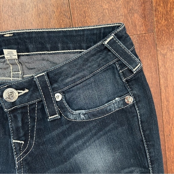 True Religion Women's Skinny Blue Jeans, Perfect for Wearing with Boots, Size 26 - Picture 5 of 16